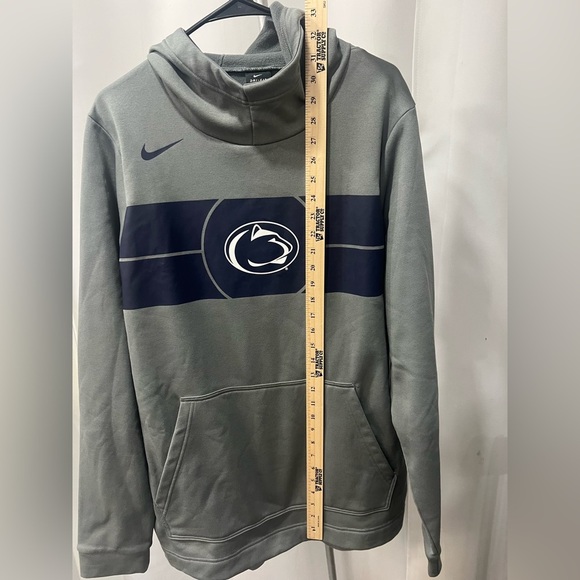 Nike Dri-Fit Men's Penn State Nittany Lions Gray and Navy Hoodie sz XL - Picture 9 of 10